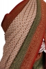 Double Contrast Handloom Banarasi Georgette Silk Saree